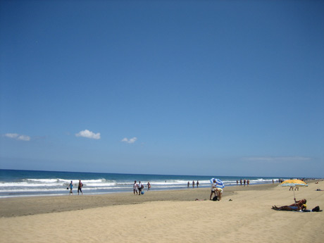 Plaja Playa del Ingles, Gran Canaria