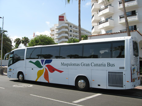 Autocar in Maspalomas, Insula Gran Canaria