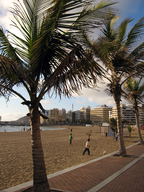 Plaja Las Canteras din Las Palmas, insula Gran Canaria